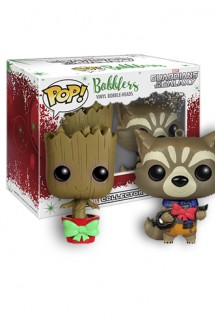 Pop! Marvel: Groot and Rocket Bobblers Hanging Christmas - Guardians of the Galaxy