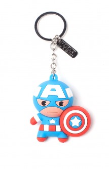 Marvel - Captain America Character 3D Rubber Keychain