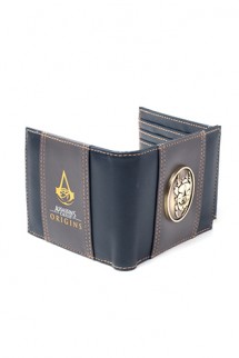 Assassin's Creed Origins - Zip Around Wallet with Metal Scarab Logo