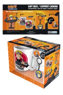 Naruto - Pack Mug + Keychains + Badges "Naruto"