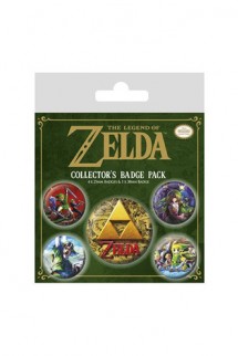 Legend of Zelda - Pack 5 Chapas Classics