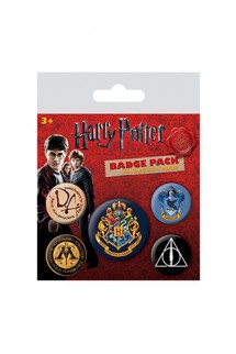 Harry Potter - Pack 5 Chapas Hogwarts