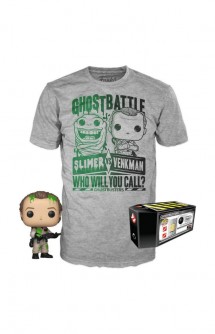Camiseta Pop! Tees Set de Minifigura y Camiseta Ghostbusters Dr. Peter Venkman Exclusivo