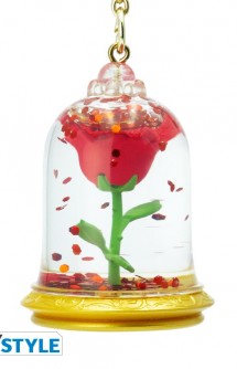 Keychain 3D "Beauty and the Beast/Rose"