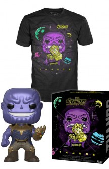 Camiseta Pop! Tees Set de Minifigura y Camiseta Thanos (Infinity War)