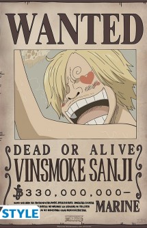 One Piece - Poster Wanted Sanji 