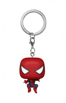 Pop! Keychain: Spider-Man:No Way Home S3- Friendly Neighborhood Spider-Man Leaping SM2 (Tobey Maguire)