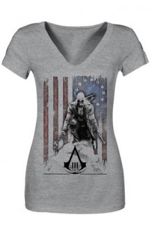 Camiseta - Assassin´s Creed III - Connor "Bandera" CHICA
