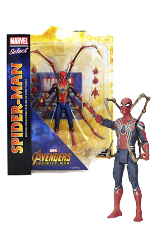 marvel select infinity war spiderman