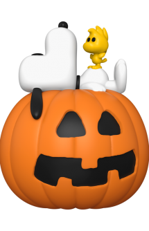 Pop! Deluxe: Peanuts- Snoopy & Woodstock w/Pumpkin 